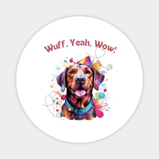 Woofy Adventure - Funny Dog Design Magnet